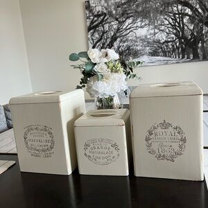 Beautiful Antiqued canister set